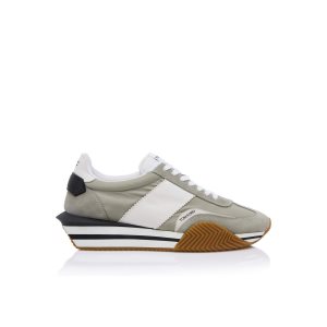 Tenis Tom Ford Gamuza Technical Fabric James Hombre Grises | 65MURIBAY